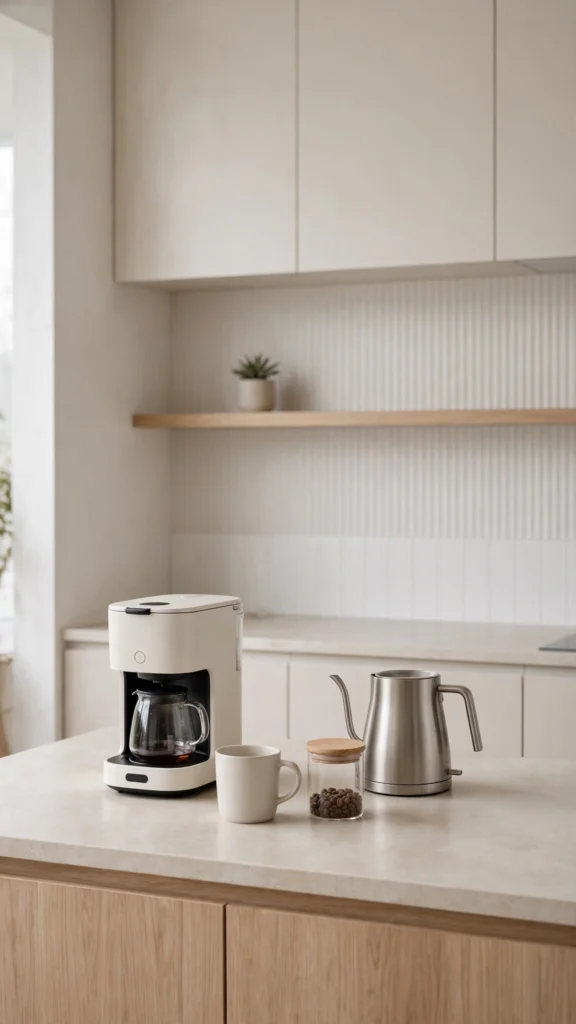 minimal coffee setup