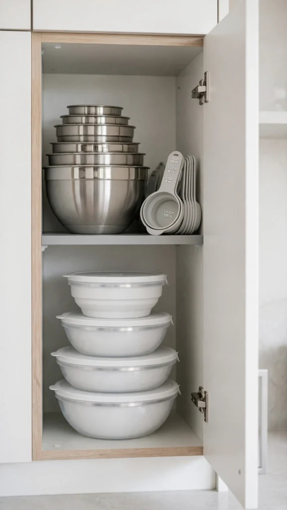 21 Amazon Kitchen Gadgets That Save Space in Tiny Kitchens 2 organized kitchen cabinet