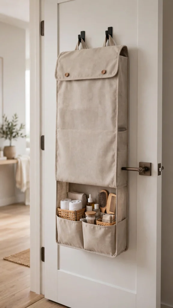 over door organizer linen cover