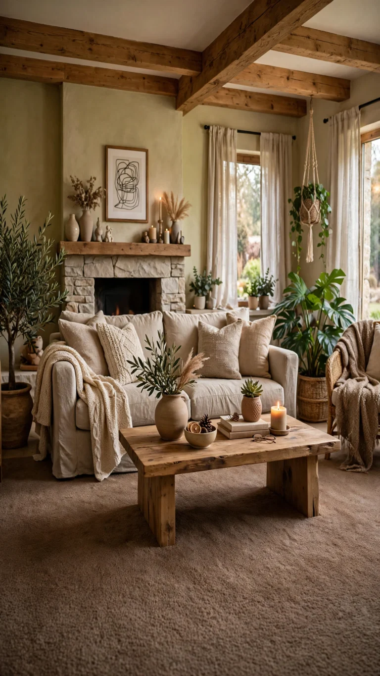 brown carpet living room decor idea