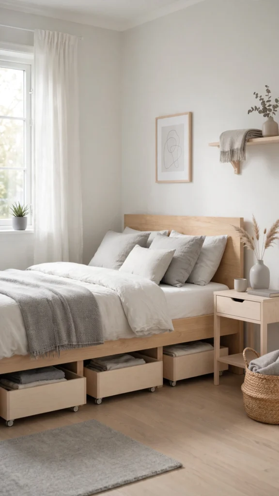 scandinavian bedroom malm