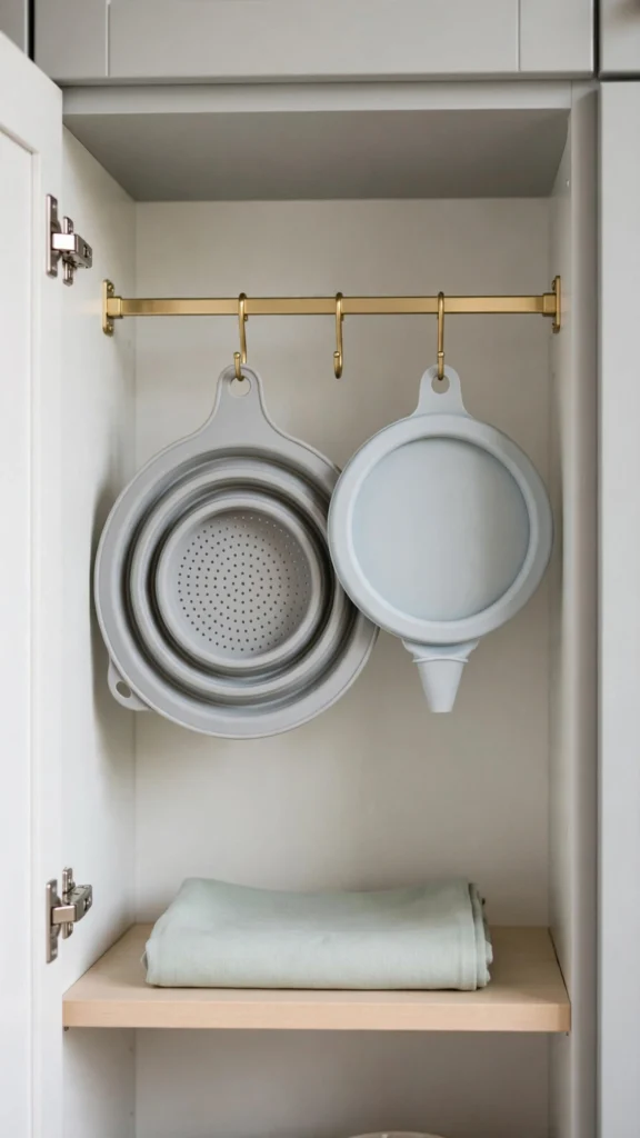 21 Amazon Kitchen Gadgets That Save Space in Tiny Kitchens 7 silicone colander funnel
