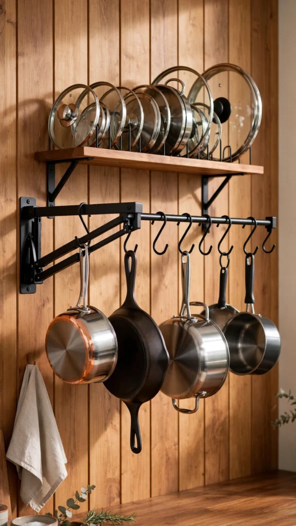 21 Amazon Kitchen Gadgets That Save Space in Tiny Kitchens 20 telescoping pot rack